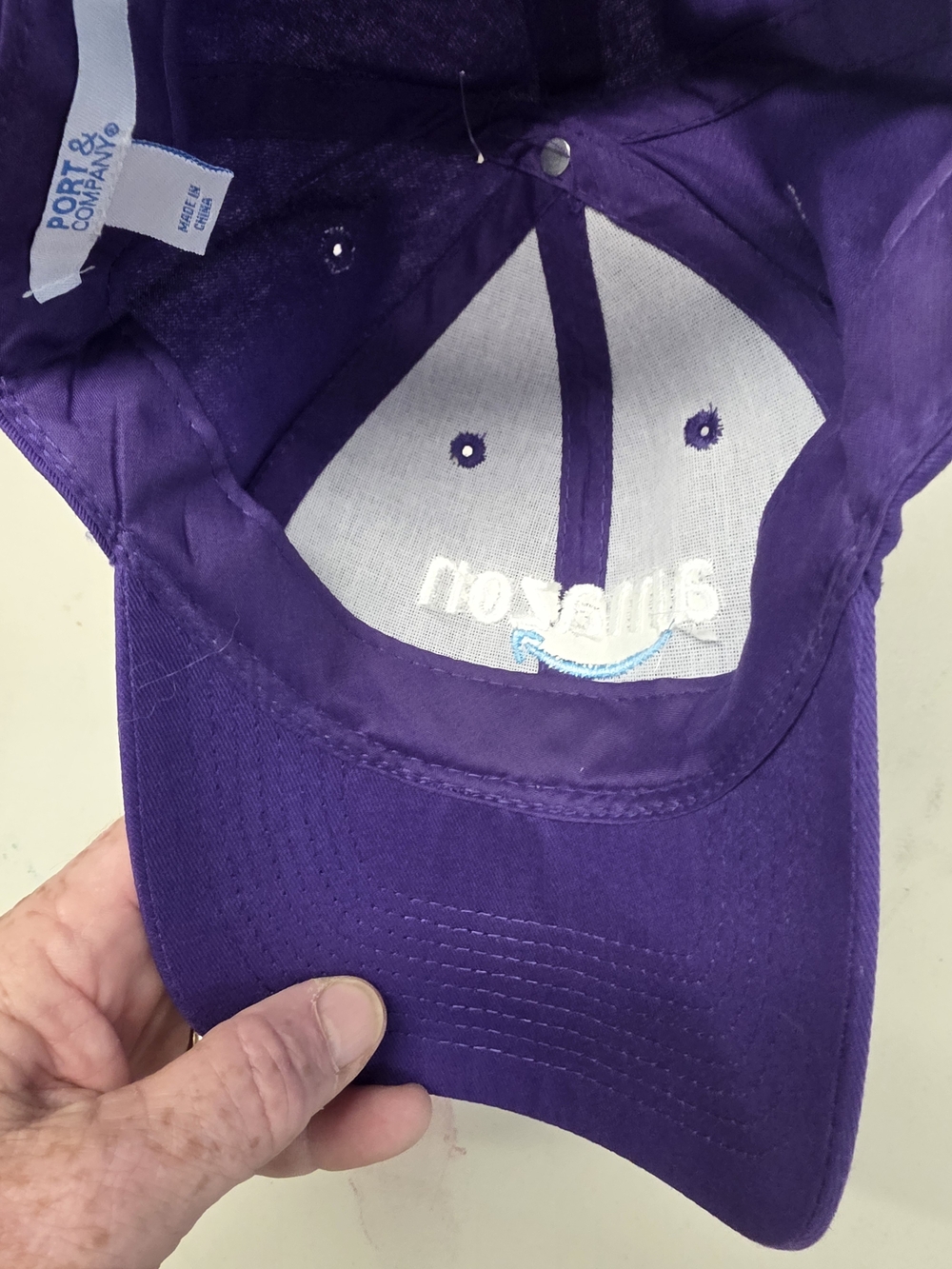 Amazon Embroidered Purple Logo Baseball Cap - Picture 5 of 5